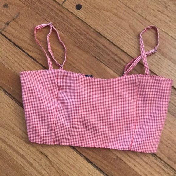 Red checkered Brandy top - Picture 1 of 2